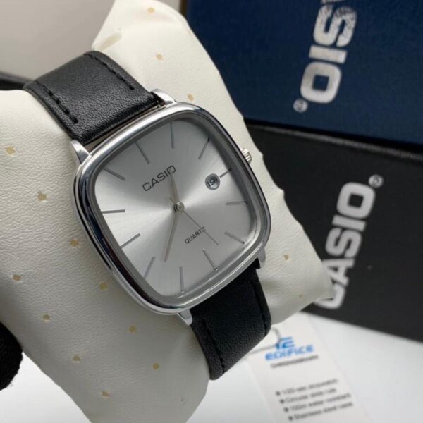 Casio Polished Leather Watch