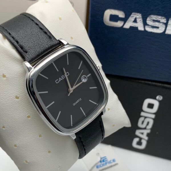 Casio Polished Leather Watch