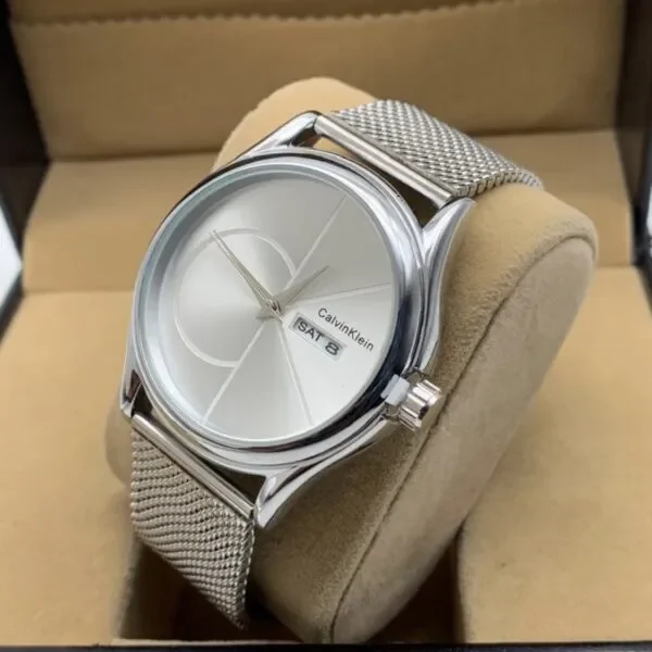 CK Mesh Bracelet Watch Silver